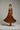 Sophia Pleated Wrap Midi Dress in Chestnut Amber - model alternate pose