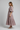 Amelia Tiered Cotton Dress — Heather Mauve — Model Alt Pose