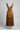 Sophia Pleated Wrap Midi Dress in Golden Truffle - product back view