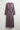 Sophia Pleated Wrap Midi Dress in Plum Granite - product front view