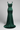Vivienne Sculpted Mermaid Gown — Emerald Moss — Product Back
