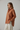 Sophia Oversized Poplin Shirt — Sunset Clay — Model Alt Pose