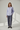 Misty Lilac - Model wearing Emilia Cotton Relaxed Shirt