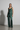 Model wearing Evelyn Draped Cowl Neck Top in Fern Shadow