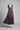Sophia Pleated Wrap Midi Dress in Plum Granite - product only