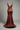 Vivienne Sculpted Mermaid Gown — Garnet Bronze — Product Back