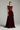 Vivienne Couture Gown in Burgundy Velvet — model front pose