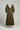 Amelia Tiered Cotton Dress — Olive Bark — Product Back