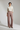 Victoria Pleated Wide Leg Trousers — Orchid Clay — Model Front