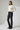 Ash Black - Model wearing Harper Straight Leg Denim Jeans