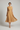 Isabelle Pleated Midi Dress — Honey Dune, model front