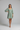 Camille Puff Sleeve Mini Dress in Willow Sage - model front view