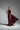 Vivienne Couture Gown in Burgundy Velvet — model alternate pose