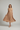 Isabelle Pleated Midi Dress — Honey Dune, model alt pose
