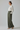 Victoria Pleated Wide Leg Trousers — Moss Cedar — Model Alt Pose