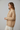 Aurora Cable Knit Cardigan — Misty Almond — Model Alt Pose