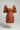 Camille Puff Sleeve Mini Dress in Cinnamon Rust - product only