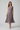 Isabelle Pleated Midi Dress — Vintage Orchid, model front