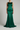 Vivienne Sculpted Mermaid Gown — Emerald Moss — Model Front