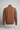 Amelia Half Zip Knit Sweater in Espresso Clay — back view
