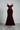 Vivienne Couture Gown in Burgundy Velvet — front view
