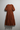 Amelia Tiered Cotton Dress — Rust Mahogany — Product Back
