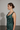 Model wearing Evelyn Draped Cowl Neck Top in Fern Shadow alternate pose