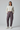 Isabella Relaxed Cargo Pants — Aubergine Mist — Model Front