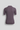 Emilia Knit Polo Top — Plum Smoke — Product Back