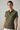 Desert Olive - Model wearing Amelia Premium Polo Shirt