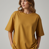 Jackie Essential Oversized Tee in Golden Willow - model alternate pose