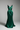 Vivienne Couture Gown in Emerald Forest — front view