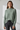 Sage Smoke - Model wearing Celeste Mock Neck Sweater