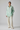 Sophia Oversized Poplin Shirt — Ice Pistachio — Model Front