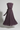 Sophia Pleated Wrap Midi Dress in Plum Granite - product back view