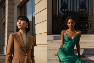Luxury Editorial Fashion Duo